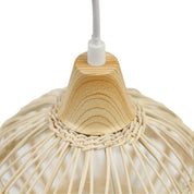 Loom Rattan Pendant Light Cream & Natural
