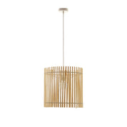 Bree Bamboo Pendant Light Cream & Natural