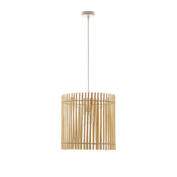 Bree Bamboo Pendant Light Cream & Natural