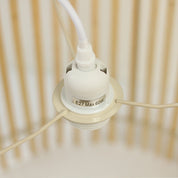 Bree Bamboo Pendant Light Cream & Natural