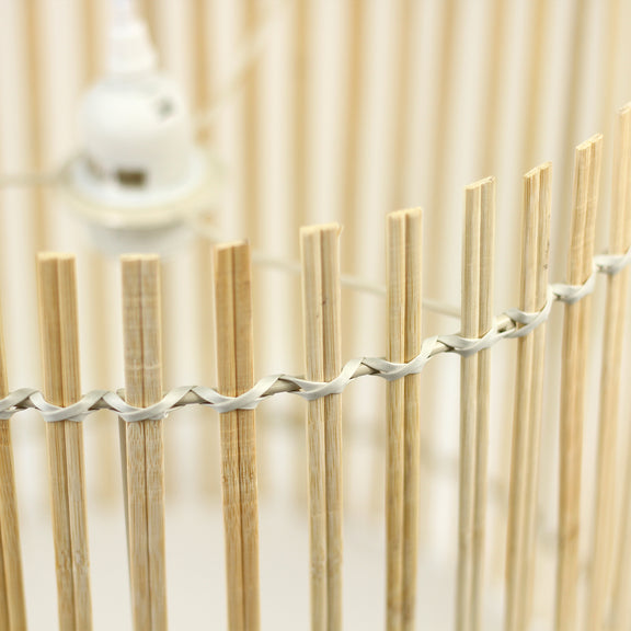 Bree Bamboo Pendant Light Cream & Natural