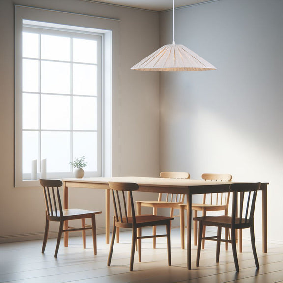 Pamela Large Pendant Light White & Linen