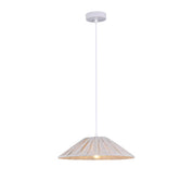 Pamela Small Pendant Light White & Linen