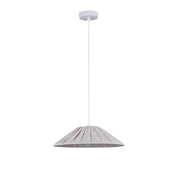 Pamela Small Pendant Light White & Linen