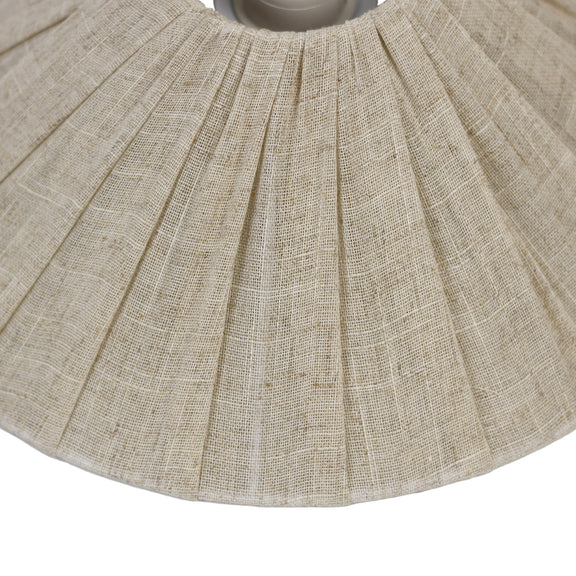 Pamela Large Pendant Light White & Linen