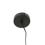 Linea Pendant Light Black & Linen
