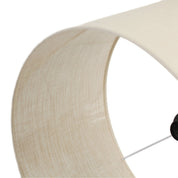 Linea Pendant Light Black & Linen