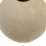 Vesselia Round Pendant Light Black & Linen