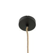 Vespera Diamond Pendant Light Black & Linen