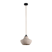 Winslow Pendant Light Black & Linen