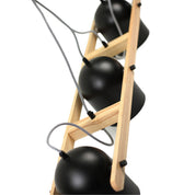 Pivota 3 Lights Pendant Light Black