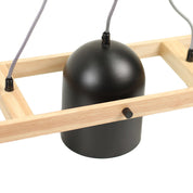 Pivota 3 Lights Pendant Light Black