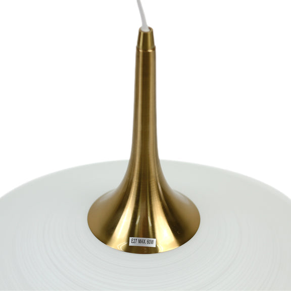 Discia Large Pendant Light Copper & White