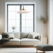 Discia Large Pendant Light Copper & White