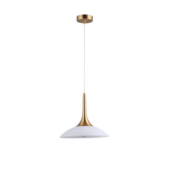 Discia Small Pendant Light Copper & White