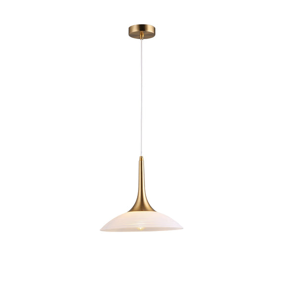 Discia Small Pendant Light Copper & White