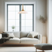 Discia Small Pendant Light Copper & White