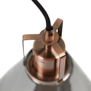 Conea Pendant Light Antique Copper & Smoky