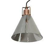 Conea Pendant Light Antique Copper & Smoky