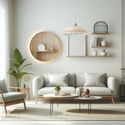 Wokson Pendant Light Cream & Pale Brown