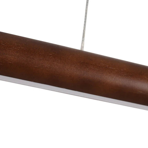 Freya LED Pendant Light 26W Tri Colour Walnut