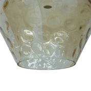 Zyla Pendant Light Amber & Chrome