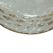 Zyla Pendant Light Amber & Chrome