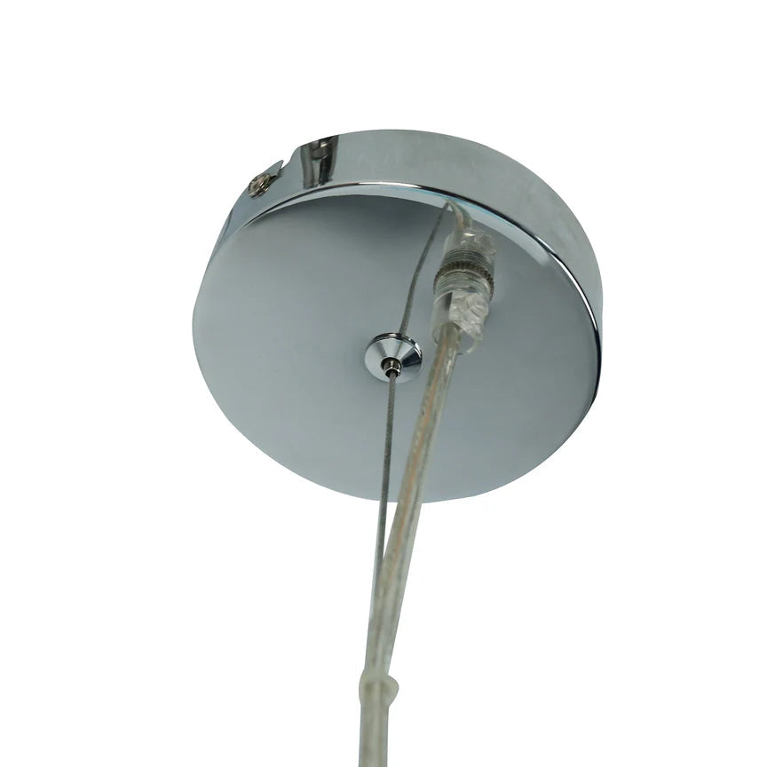 Zyla Pendant Light Blue & Chrome