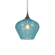 Zyla Pendant Light Blue & Chrome
