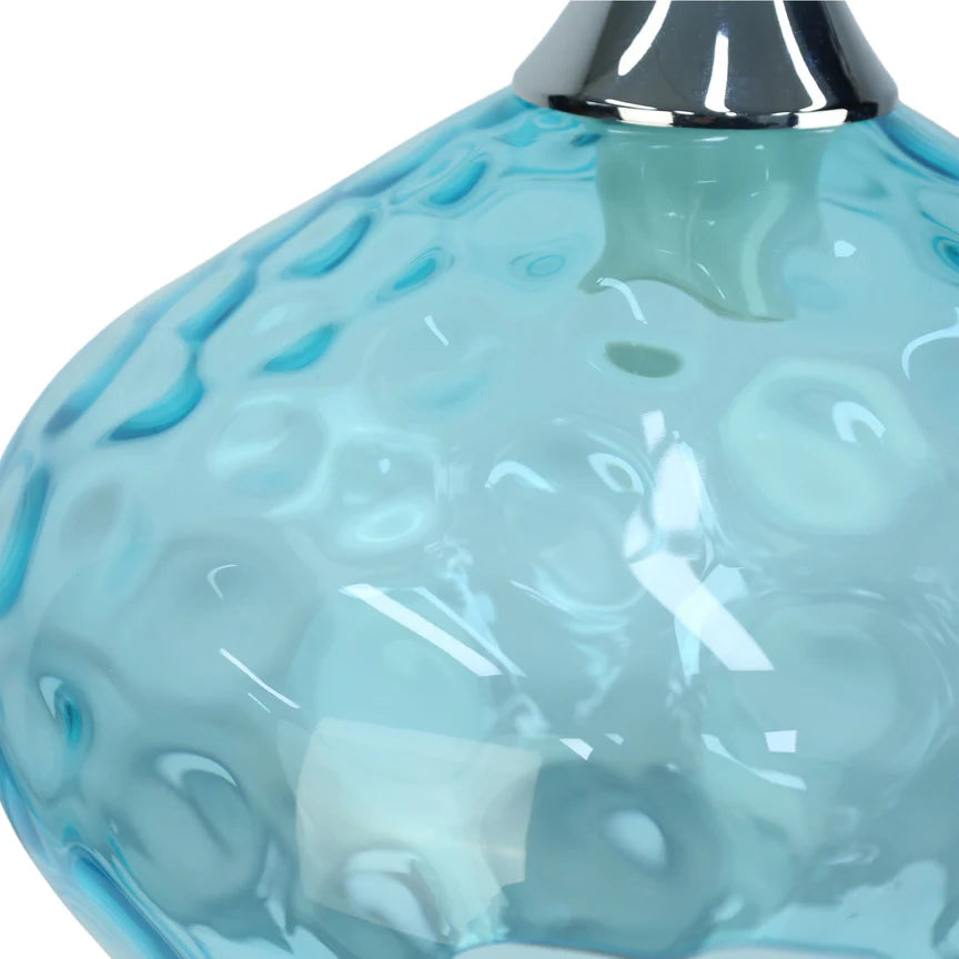 Zyla Pendant Light Blue & Chrome