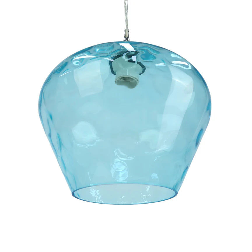 Zyla Pendant Light Blue & Chrome