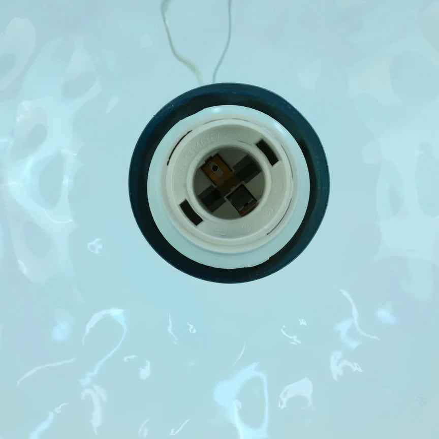 Zyla Pendant Light Blue & Chrome