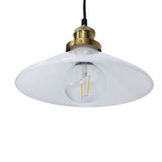 Gemma Pendant Light White & Brass