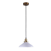 Gemma Pendant Light White & Brass