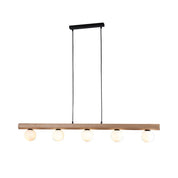 Evie Pendant Light Matt Black & Opal