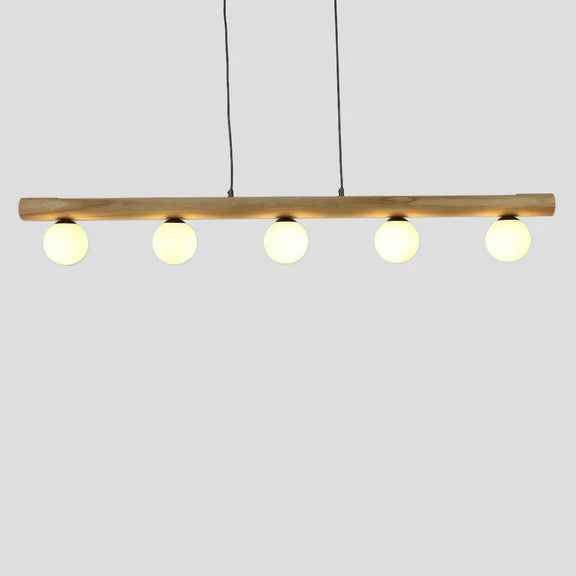 Evie Pendant Light Matt Black & Opal