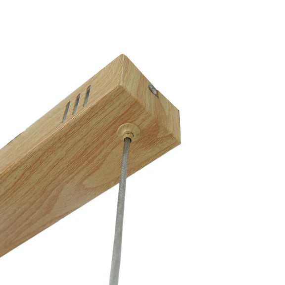 Maisie Small LED Pendant Light 40W Tri Colour Wood Grain