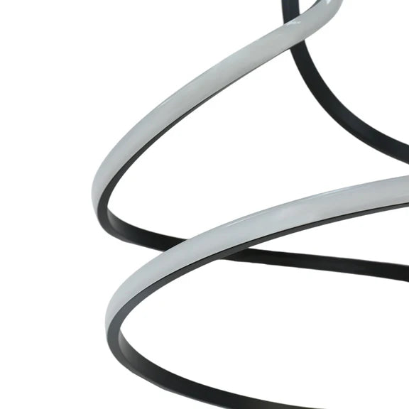 Estelle LED Pendant Light 30W Tri Color Matt Black & Wood