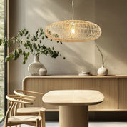 Laurel Rattan Large Pendant Light Natural