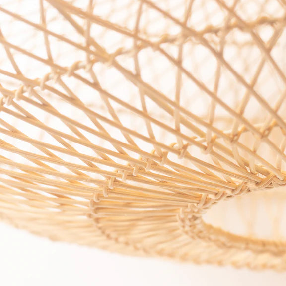Laurel Rattan Large Pendant Light Natural