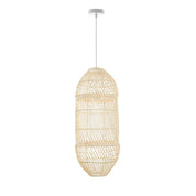 Zinnia Rattan Large Pendant Light Natural