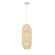 Zinnia Rattan Large Pendant Light Natural