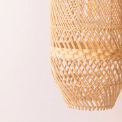 Zinnia Rattan Large Pendant Light Natural
