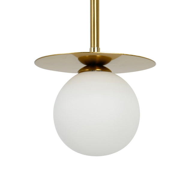 Ophelia Pendant Light Brass & Opal