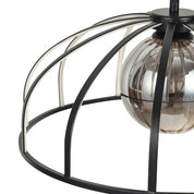Calista LED Pendant Light 30W 3000K Black & Smoky