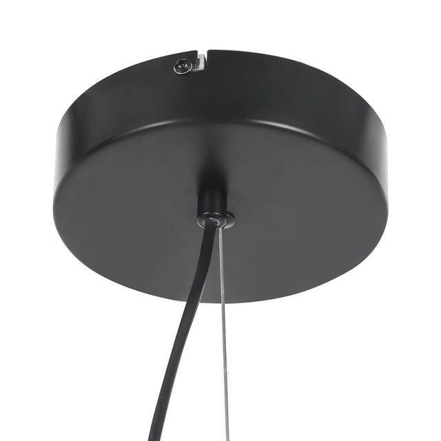 Calista LED Pendant Light 30W 3000K Black & Smoky