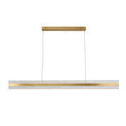 Apex LED Linear Pendant Light 38W 3CCT Brass