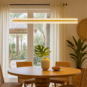 Apex LED Linear Pendant Light 38W 3CCT Brass
