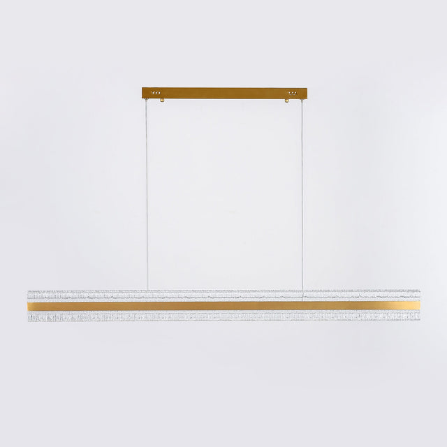 Apex LED Linear Pendant Light 38W 3CCT Brass