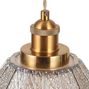 Sylvia Pendant Light Brass & Champagne